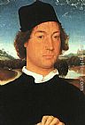 Hans Memling Canvas Paintings - Portrait of a Young Man